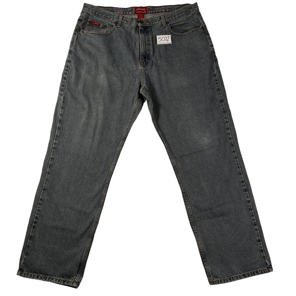 CHAPS Jeans Men's 5-Pocket Regular Fit Straight Leg Cotton Denim Blue 40/32 - Picture 14 of 14